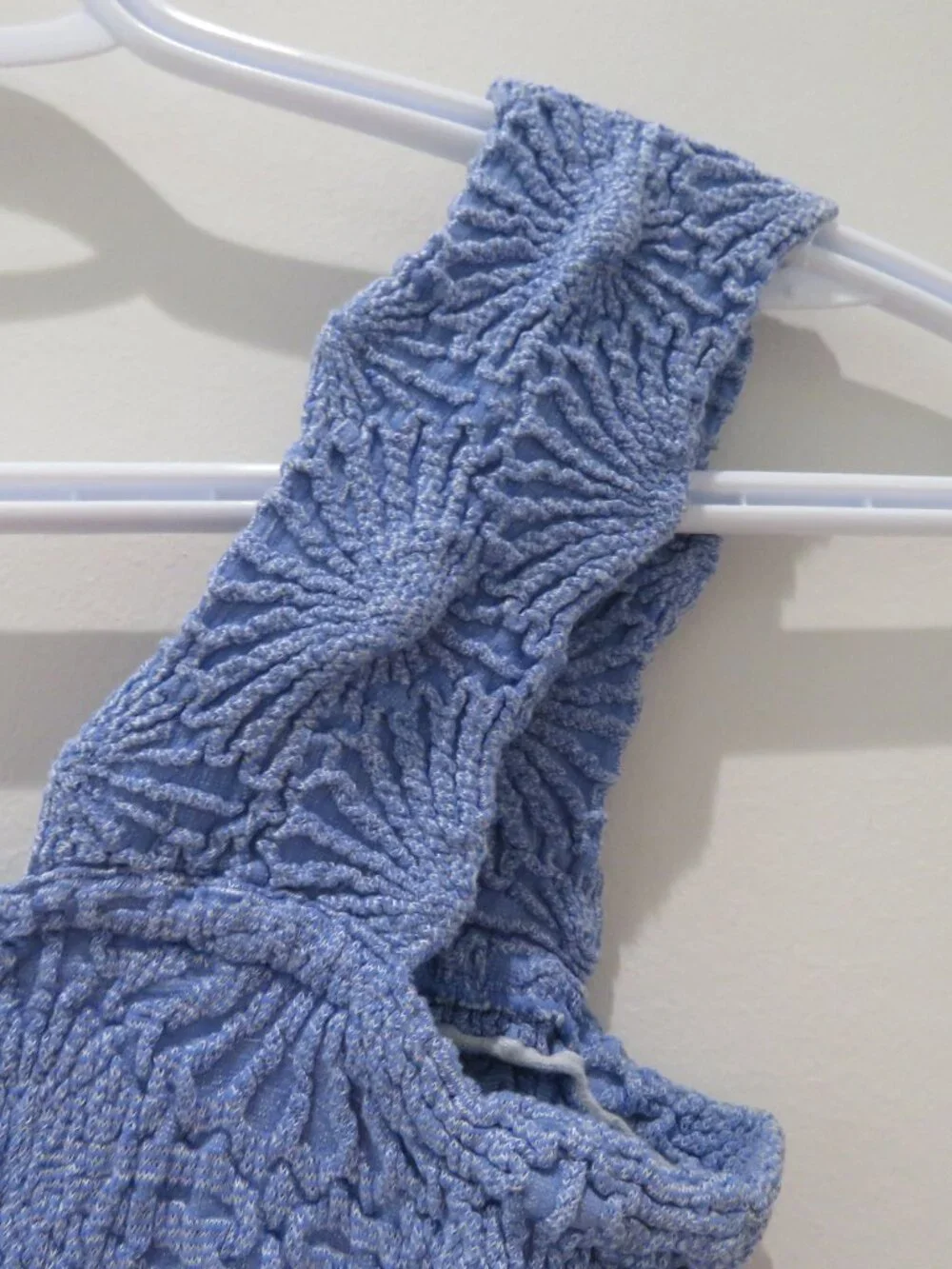 INTIMATELY FREE PEOPLE Love Letter Cami Top Amparo Blue Texture Floral Pastel - Picture 10 of 12